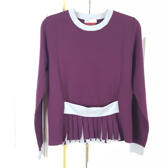 Orley Ikram Italy Merino Pleats Career Top Medium - Picture 1 of 8